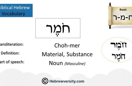 Biblical Hebrew Vocabulary List 26