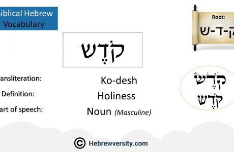 Biblical Hebrew Vocabulary List 31