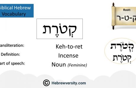 Biblical Hebrew Vocabulary List 32