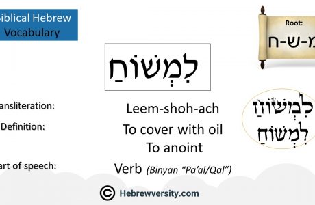 Biblical Hebrew Vocabulary List 34