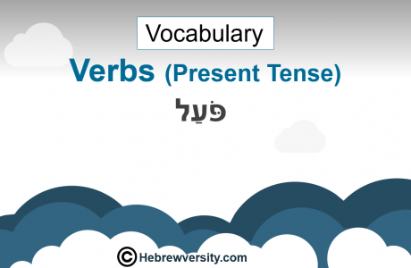 Hebrew Verbs (Present Tense) Vocabulary 1