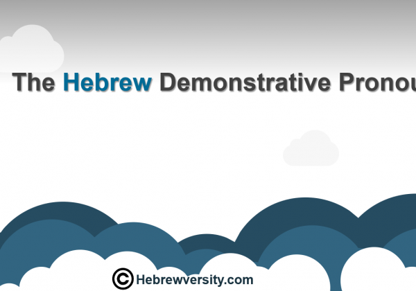 Demonstrative Pronoun
