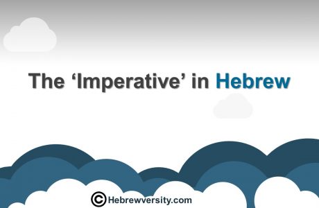 The ‘Imperative’ in Hebrew