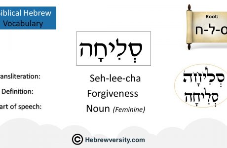 Biblical Hebrew Vocabulary List 2