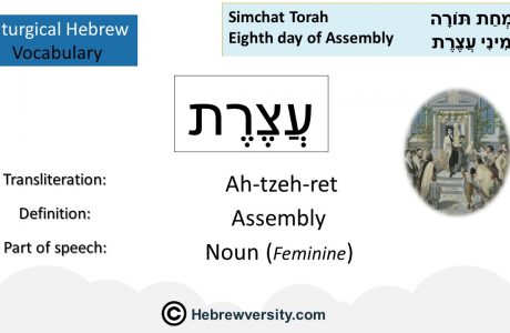 Simchat Torah/Shemini Atzeret Vocabulary