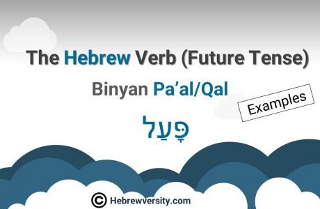 “Binyan Pa’al/Qal” Future Tense: Examples
