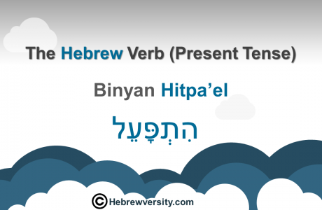 “Binyan Hitpa’el” Present Tense