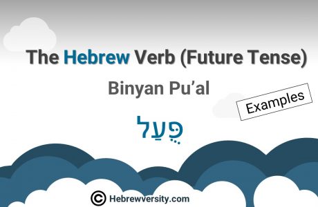 “Binyan Pu’al” Future Tense: Examples