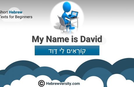 Hebrew Text: “My Name is David”