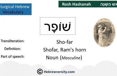 Rosh Hashanah Vocabulary