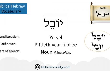 Biblical Hebrew Vocabulary List 16