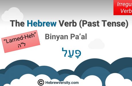 Binyan Pa’al: Past Tense – “Lamed-Heh”